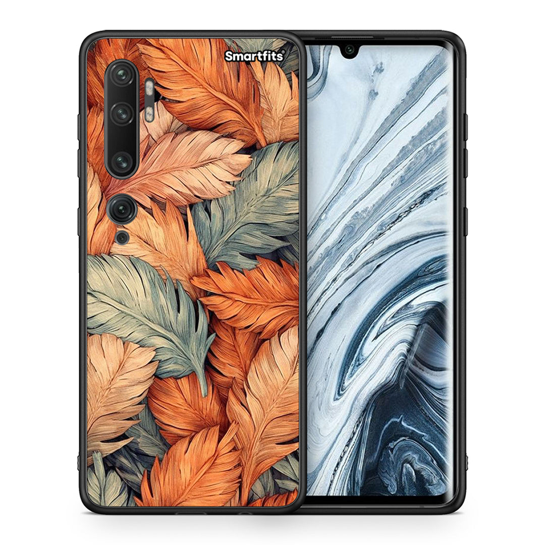 Θήκη Xiaomi Mi Note 10 / 10 Pro Autumn Leaves από τη Smartfits με σχέδιο στο πίσω μέρος και μαύρο περίβλημα | Xiaomi Mi Note 10 / 10 Pro Autumn Leaves case with colorful back and black bezels