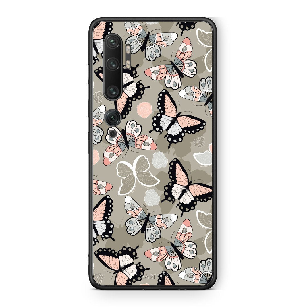 135 - Xiaomi Mi Note 10 Pro Butterflies Boho case, cover, bumper