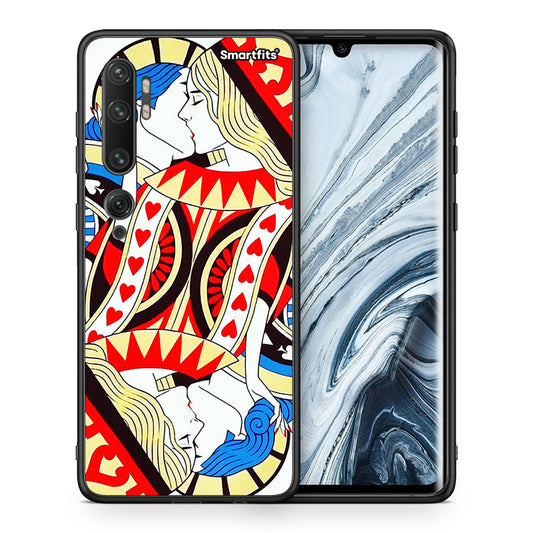 Θήκη Xiaomi Mi Note 10 Pro Card Love από τη Smartfits με σχέδιο στο πίσω μέρος και μαύρο περίβλημα | Xiaomi Mi Note 10 Pro Card Love case with colorful back and black bezels