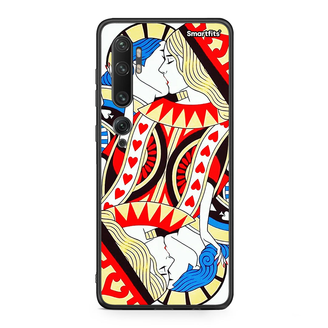 Xiaomi Mi Note 10 Pro Card Love θήκη από τη Smartfits με σχέδιο στο πίσω μέρος και μαύρο περίβλημα | Smartphone case with colorful back and black bezels by Smartfits