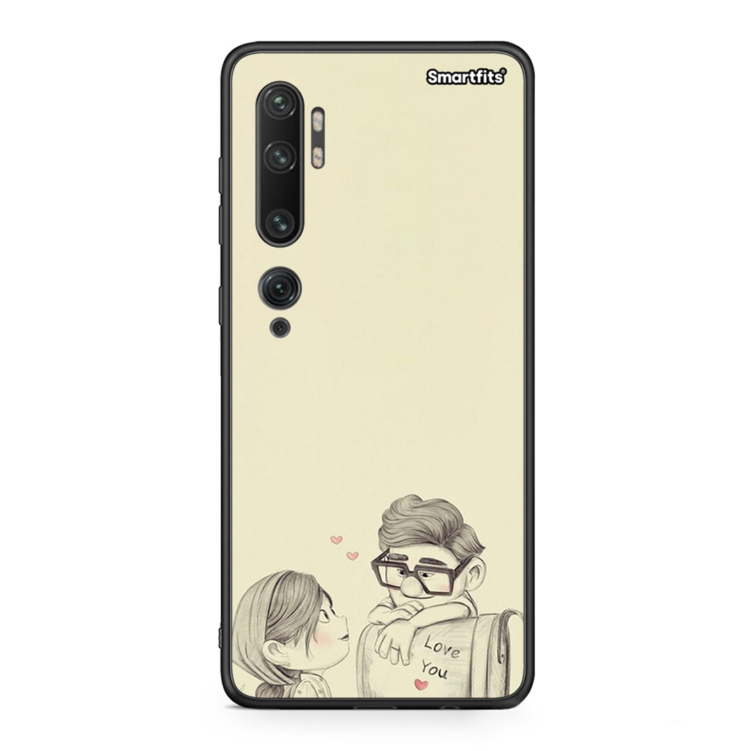 Xiaomi Mi Note 10 Pro Carl And Ellie θήκη από τη Smartfits με σχέδιο στο πίσω μέρος και μαύρο περίβλημα | Smartphone case with colorful back and black bezels by Smartfits