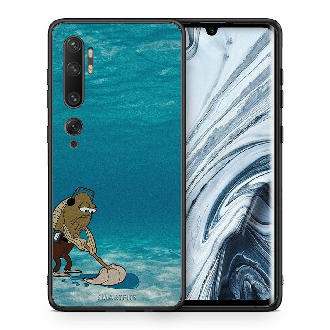 Θήκη Xiaomi Mi Note 10 / 10 Pro Clean The Ocean από τη Smartfits με σχέδιο στο πίσω μέρος και μαύρο περίβλημα | Xiaomi Mi Note 10 / 10 Pro Clean The Ocean case with colorful back and black bezels