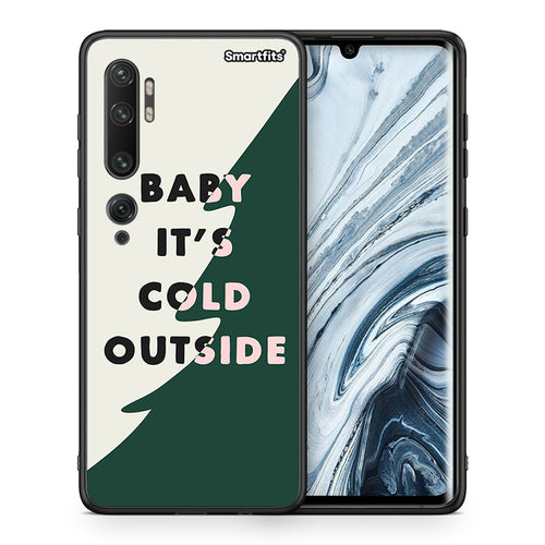 Θήκη Xiaomi Mi Note 10 Pro Cold Outside από τη Smartfits με σχέδιο στο πίσω μέρος και μαύρο περίβλημα | Xiaomi Mi Note 10 Pro Cold Outside case with colorful back and black bezels