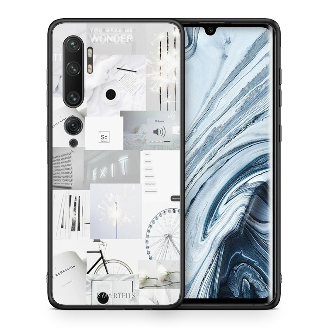 Θήκη Αγίου Βαλεντίνου Xiaomi Mi Note 10 / 10 Pro Collage Make Me Wonder από τη Smartfits με σχέδιο στο πίσω μέρος και μαύρο περίβλημα | Xiaomi Mi Note 10 / 10 Pro Collage Make Me Wonder case with colorful back and black bezels
