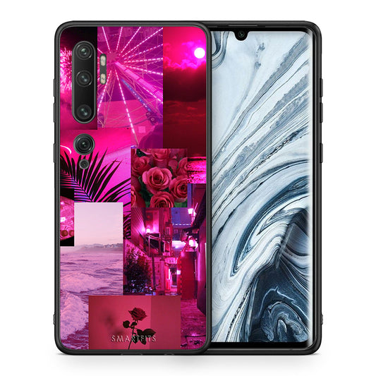 Θήκη Αγίου Βαλεντίνου Xiaomi Mi Note 10 / 10 Pro Collage Red Roses από τη Smartfits με σχέδιο στο πίσω μέρος και μαύρο περίβλημα | Xiaomi Mi Note 10 / 10 Pro Collage Red Roses case with colorful back and black bezels