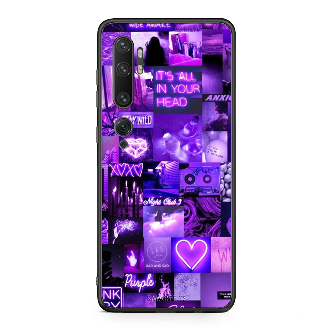 Xiaomi Mi Note 10 / 10 Pro Collage Stay Wild Θήκη Αγίου Βαλεντίνου από τη Smartfits με σχέδιο στο πίσω μέρος και μαύρο περίβλημα | Smartphone case with colorful back and black bezels by Smartfits