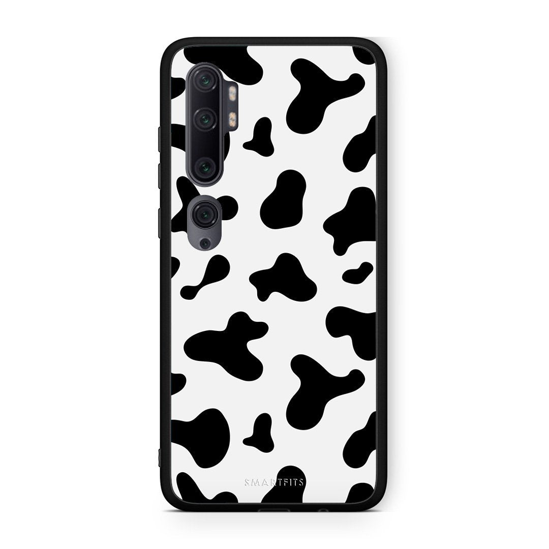 Xiaomi Mi Note 10 Pro Cow Print θήκη από τη Smartfits με σχέδιο στο πίσω μέρος και μαύρο περίβλημα | Smartphone case with colorful back and black bezels by Smartfits