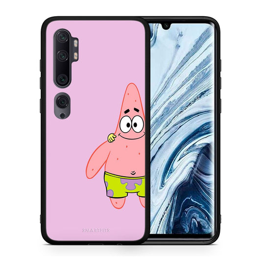 Θήκη Xiaomi Mi Note 10 Pro  Friends Patrick από τη Smartfits με σχέδιο στο πίσω μέρος και μαύρο περίβλημα | Xiaomi Mi Note 10 Pro  Friends Patrick case with colorful back and black bezels