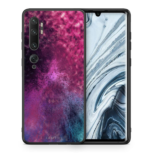 Θήκη Xiaomi Mi Note 10 Pro Aurora Galaxy από τη Smartfits με σχέδιο στο πίσω μέρος και μαύρο περίβλημα | Xiaomi Mi Note 10 Pro Aurora Galaxy case with colorful back and black bezels