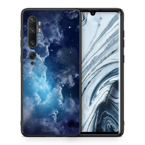 Θήκη Xiaomi Mi Note 10 Pro Blue Sky Galaxy από τη Smartfits με σχέδιο στο πίσω μέρος και μαύρο περίβλημα | Xiaomi Mi Note 10 Pro Blue Sky Galaxy case with colorful back and black bezels