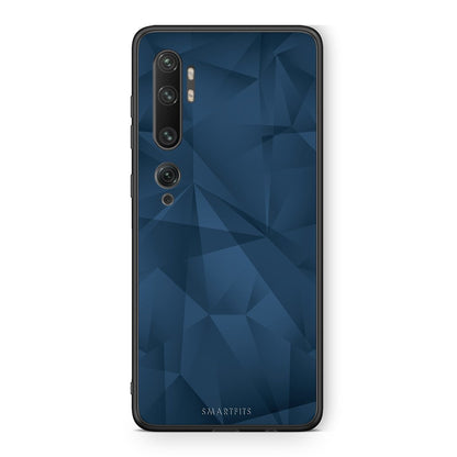 39 - Xiaomi Mi Note 10 Pro Blue Abstract Geometric case, cover, bumper