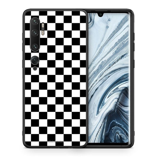 Θήκη Xiaomi Mi Note 10 Pro Squares Geometric από τη Smartfits με σχέδιο στο πίσω μέρος και μαύρο περίβλημα | Xiaomi Mi Note 10 Pro Squares Geometric case with colorful back and black bezels