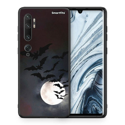 Θήκη Xiaomi Mi Note 10 / 10 Pro Halloween Bat Night από τη Smartfits με σχέδιο στο πίσω μέρος και μαύρο περίβλημα | Xiaomi Mi Note 10 / 10 Pro Halloween Bat Night case with colorful back and black bezels