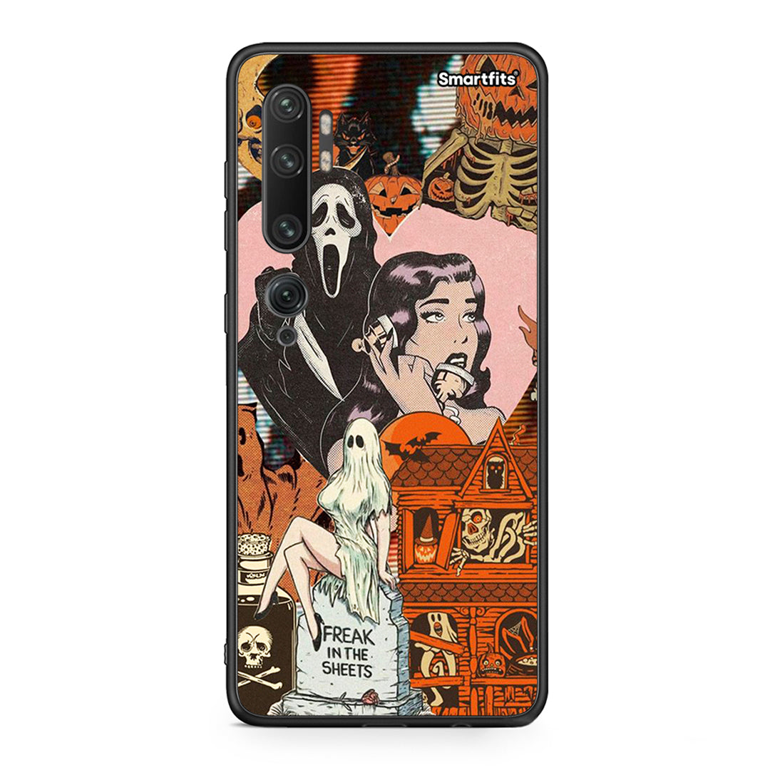 Xiaomi Mi Note 10 / 10 Pro Halloween Collage Θήκη από τη Smartfits με σχέδιο στο πίσω μέρος και μαύρο περίβλημα | Smartphone case with colorful back and black bezels by Smartfits