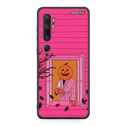 Xiaomi Mi Note 10 / 10 Pro Halloween Pumpkin Lady Θήκη από τη Smartfits με σχέδιο στο πίσω μέρος και μαύρο περίβλημα | Smartphone case with colorful back and black bezels by Smartfits