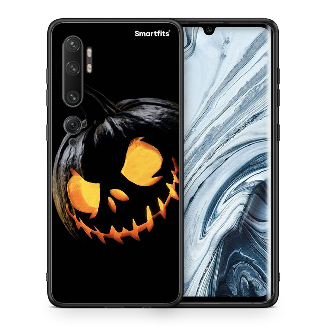 Θήκη Xiaomi Mi Note 10 / 10 Pro Halloween Scary Pumpkin από τη Smartfits με σχέδιο στο πίσω μέρος και μαύρο περίβλημα | Xiaomi Mi Note 10 / 10 Pro Halloween Scary Pumpkin case with colorful back and black bezels