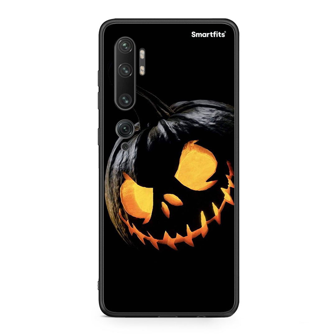 Xiaomi Mi Note 10 / 10 Pro Halloween Scary Pumpkin Θήκη από τη Smartfits με σχέδιο στο πίσω μέρος και μαύρο περίβλημα | Smartphone case with colorful back and black bezels by Smartfits