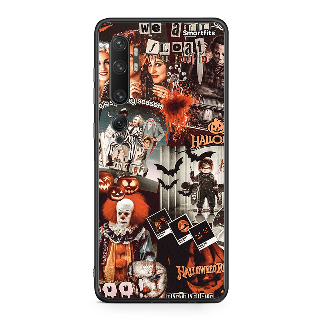 Xiaomi Mi Note 10 / 10 Pro Halloween Spooky Season Θήκη από τη Smartfits με σχέδιο στο πίσω μέρος και μαύρο περίβλημα | Smartphone case with colorful back and black bezels by Smartfits