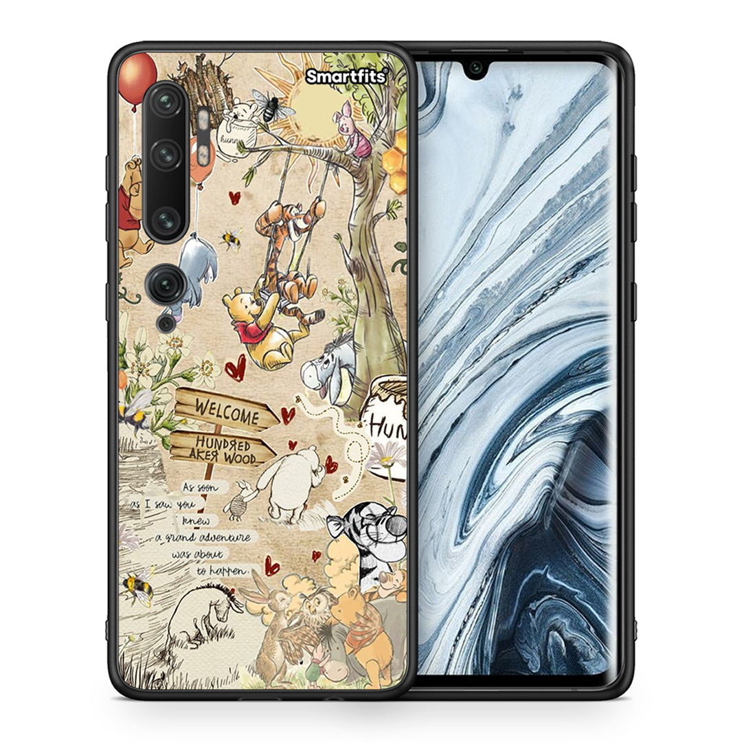 Θήκη Xiaomi Mi Note 10 Pro Happy Friends από τη Smartfits με σχέδιο στο πίσω μέρος και μαύρο περίβλημα | Xiaomi Mi Note 10 Pro Happy Friends case with colorful back and black bezels