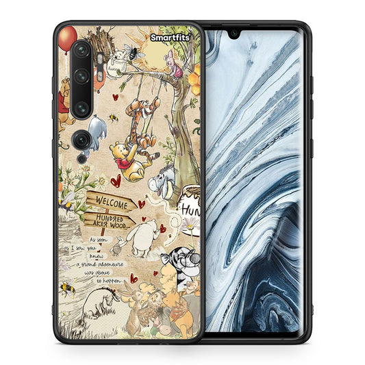 Θήκη Xiaomi Mi Note 10 Pro Happy Friends από τη Smartfits με σχέδιο στο πίσω μέρος και μαύρο περίβλημα | Xiaomi Mi Note 10 Pro Happy Friends case with colorful back and black bezels