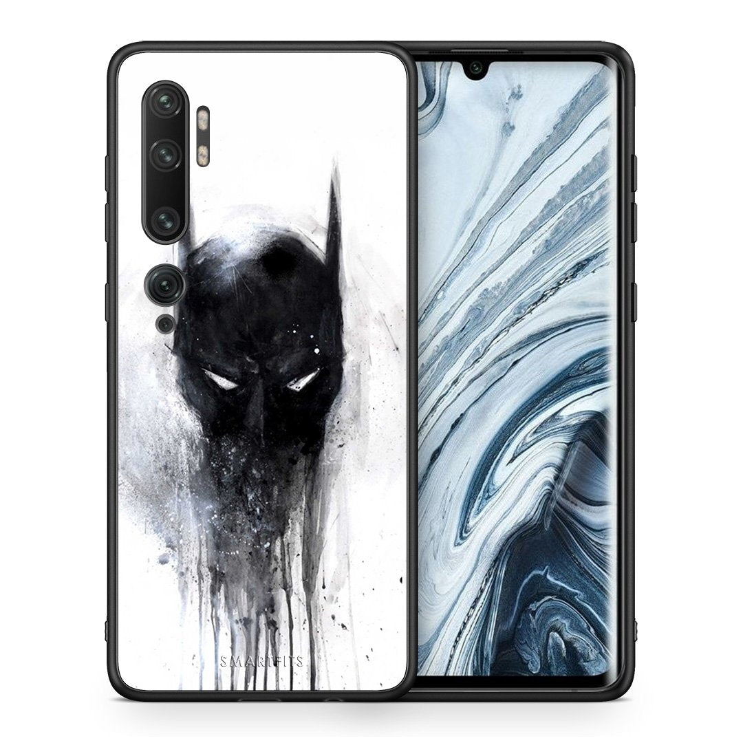 Θήκη Xiaomi Mi Note 10 Pro Paint Bat Hero από τη Smartfits με σχέδιο στο πίσω μέρος και μαύρο περίβλημα | Xiaomi Mi Note 10 Pro Paint Bat Hero case with colorful back and black bezels