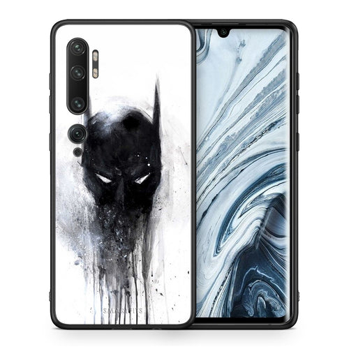Θήκη Xiaomi Mi Note 10 Pro Paint Bat Hero από τη Smartfits με σχέδιο στο πίσω μέρος και μαύρο περίβλημα | Xiaomi Mi Note 10 Pro Paint Bat Hero case with colorful back and black bezels