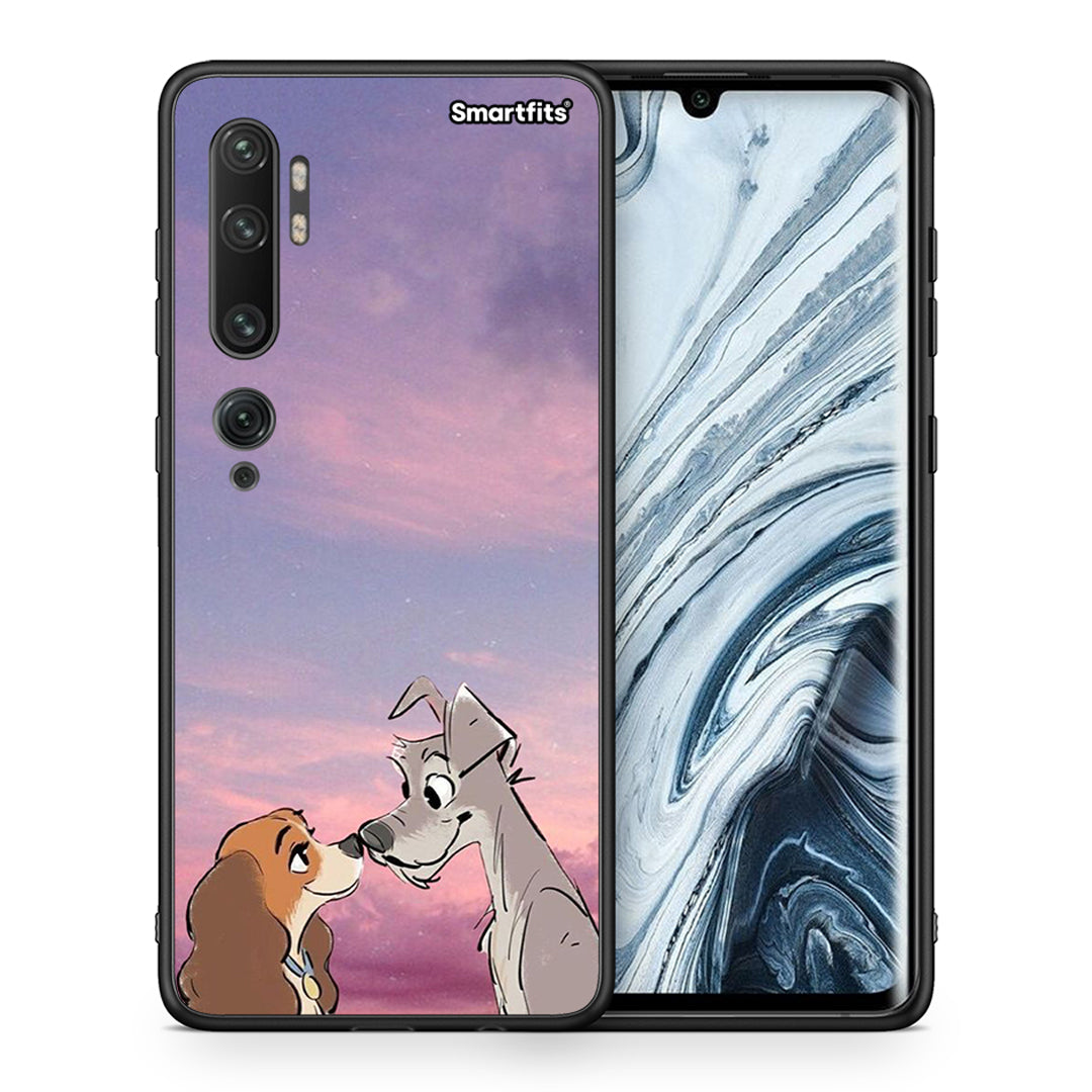 Θήκη Xiaomi Mi Note 10 Pro Lady And Tramp από τη Smartfits με σχέδιο στο πίσω μέρος και μαύρο περίβλημα | Xiaomi Mi Note 10 Pro Lady And Tramp case with colorful back and black bezels
