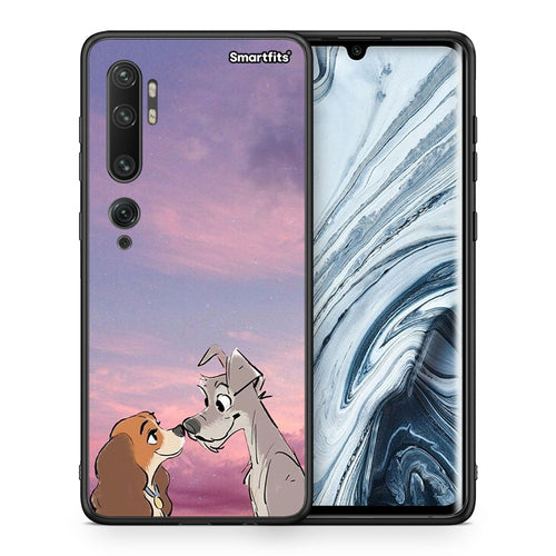 Θήκη Xiaomi Mi Note 10 Pro Lady And Tramp από τη Smartfits με σχέδιο στο πίσω μέρος και μαύρο περίβλημα | Xiaomi Mi Note 10 Pro Lady And Tramp case with colorful back and black bezels