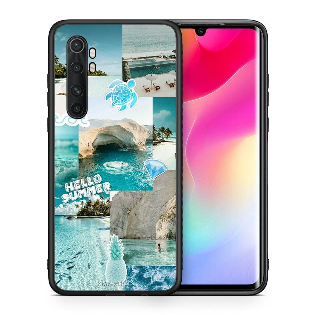 Θήκη Xiaomi Mi Note 10 Lite Aesthetic Summer από τη Smartfits με σχέδιο στο πίσω μέρος και μαύρο περίβλημα | Xiaomi Mi Note 10 Lite Aesthetic Summer case with colorful back and black bezels