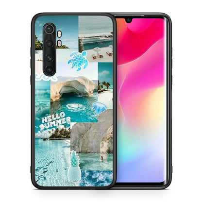 Θήκη Xiaomi Mi Note 10 Lite Aesthetic Summer από τη Smartfits με σχέδιο στο πίσω μέρος και μαύρο περίβλημα | Xiaomi Mi Note 10 Lite Aesthetic Summer case with colorful back and black bezels