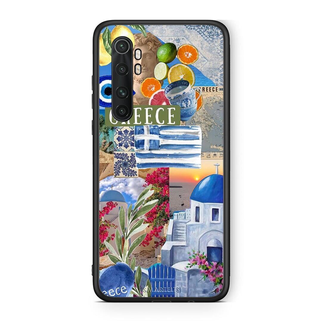 Xiaomi Mi Note 10 Lite All Greek Θήκη από τη Smartfits με σχέδιο στο πίσω μέρος και μαύρο περίβλημα | Smartphone case with colorful back and black bezels by Smartfits