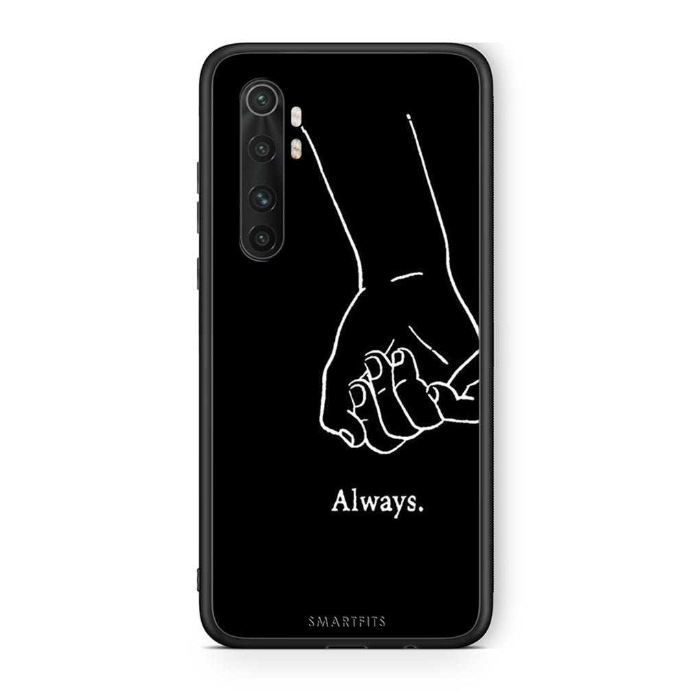 Xiaomi Mi Note 10 Lite Always & Forever 1 Θήκη Αγίου Βαλεντίνου από τη Smartfits με σχέδιο στο πίσω μέρος και μαύρο περίβλημα | Smartphone case with colorful back and black bezels by Smartfits