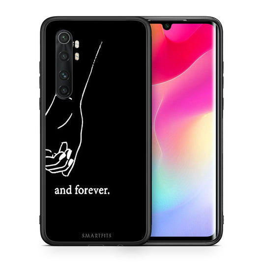 Θήκη Αγίου Βαλεντίνου Xiaomi Mi Note 10 Lite Always & Forever 2 από τη Smartfits με σχέδιο στο πίσω μέρος και μαύρο περίβλημα | Xiaomi Mi Note 10 Lite Always & Forever 2 case with colorful back and black bezels