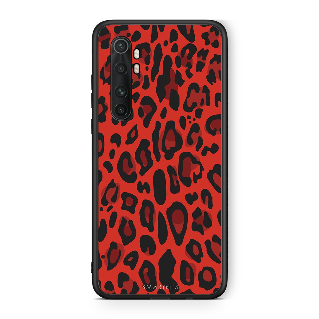 4 - Xiaomi Mi Note 10 Lite Red Leopard Animal case, cover, bumper