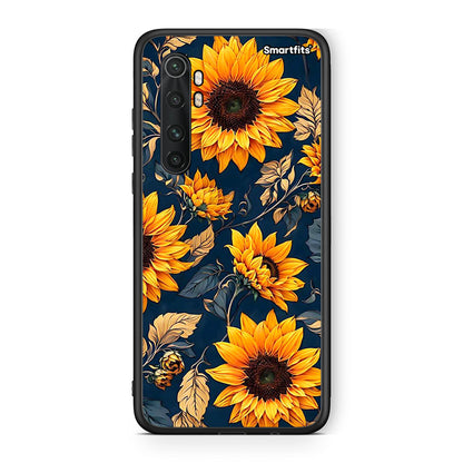 Xiaomi Mi 10 Ultra Autumn Sunflowers Θήκη από τη Smartfits με σχέδιο στο πίσω μέρος και μαύρο περίβλημα | Smartphone case with colorful back and black bezels by Smartfits