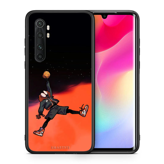 Θήκη Xiaomi Mi Note 10 Lite Basketball Hero από τη Smartfits με σχέδιο στο πίσω μέρος και μαύρο περίβλημα | Xiaomi Mi Note 10 Lite Basketball Hero case with colorful back and black bezels