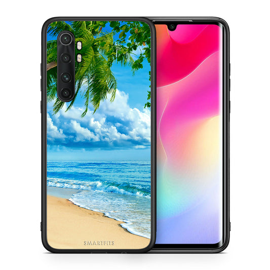 Θήκη Xiaomi Mi Note 10 Lite Beautiful Beach από τη Smartfits με σχέδιο στο πίσω μέρος και μαύρο περίβλημα | Xiaomi Mi Note 10 Lite Beautiful Beach case with colorful back and black bezels
