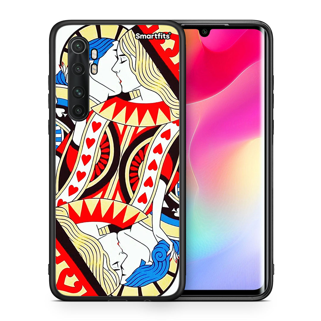 Θήκη Xiaomi Mi Note 10 Lite Card Love από τη Smartfits με σχέδιο στο πίσω μέρος και μαύρο περίβλημα | Xiaomi Mi Note 10 Lite Card Love case with colorful back and black bezels