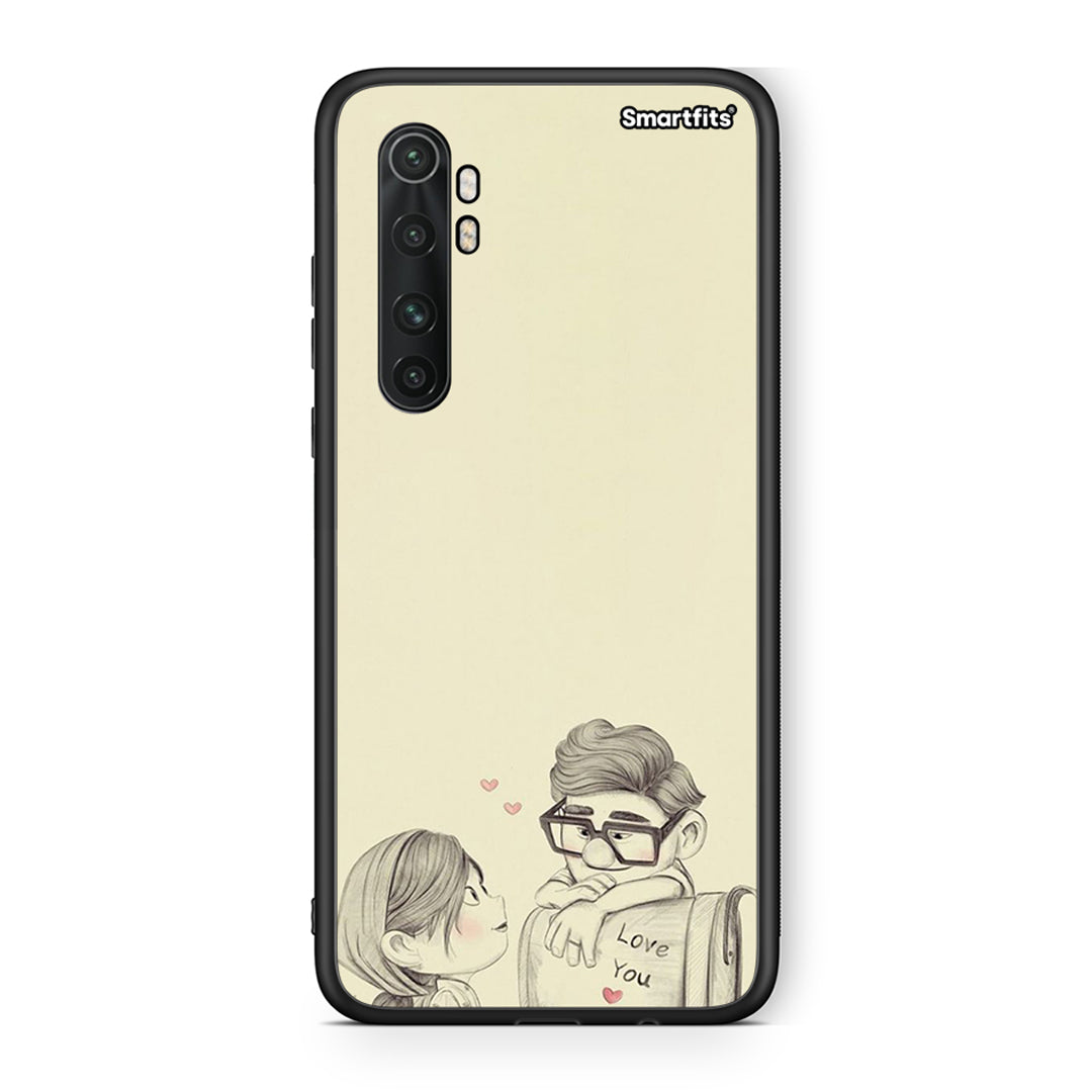 Xiaomi Mi Note 10 Lite Carl And Ellie θήκη από τη Smartfits με σχέδιο στο πίσω μέρος και μαύρο περίβλημα | Smartphone case with colorful back and black bezels by Smartfits