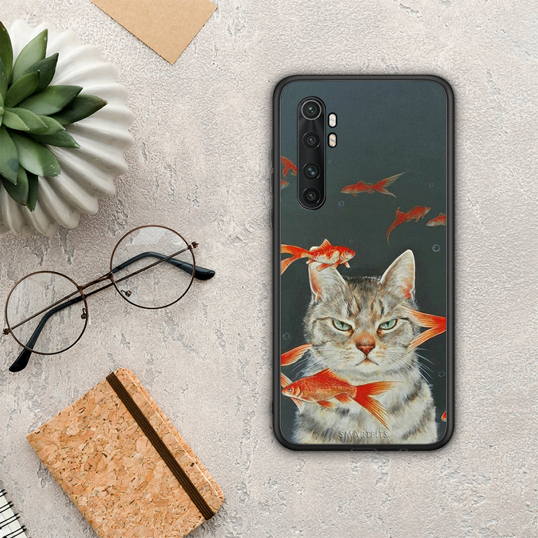Cat Goldfish - Xiaomi Mi Note 10 Lite θήκη