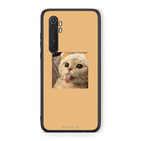 Thumbnail for Xiaomi Mi Note 10 Lite Cat Tongue θήκη από τη Smartfits με σχέδιο στο πίσω μέρος και μαύρο περίβλημα | Smartphone case with colorful back and black bezels by Smartfits