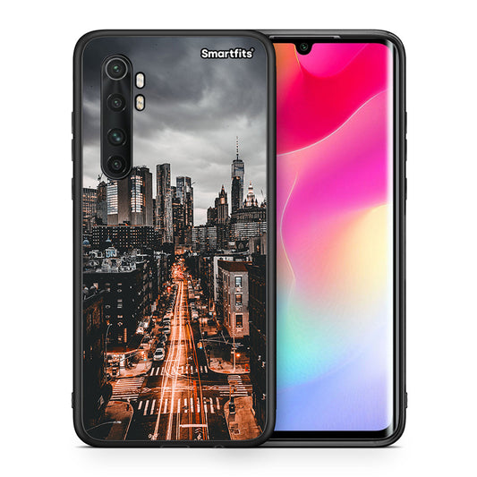 Θήκη Xiaomi Mi 10 Ultra City Lights από τη Smartfits με σχέδιο στο πίσω μέρος και μαύρο περίβλημα | Xiaomi Mi 10 Ultra City Lights case with colorful back and black bezels