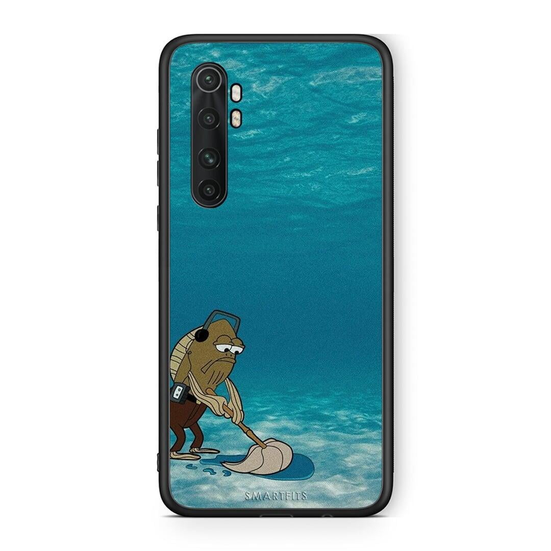 Xiaomi Mi Note 10 Lite Clean The Ocean Θήκη από τη Smartfits με σχέδιο στο πίσω μέρος και μαύρο περίβλημα | Smartphone case with colorful back and black bezels by Smartfits