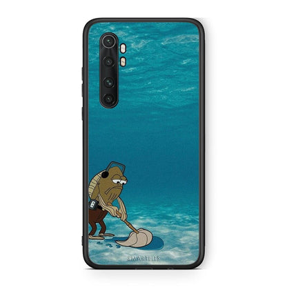 Xiaomi Mi Note 10 Lite Clean The Ocean Θήκη από τη Smartfits με σχέδιο στο πίσω μέρος και μαύρο περίβλημα | Smartphone case with colorful back and black bezels by Smartfits