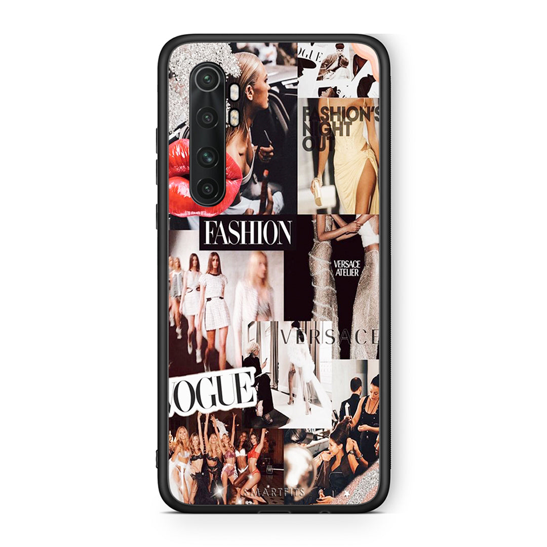 Xiaomi Mi Note 10 Lite Collage Fashion Θήκη Αγίου Βαλεντίνου από τη Smartfits με σχέδιο στο πίσω μέρος και μαύρο περίβλημα | Smartphone case with colorful back and black bezels by Smartfits