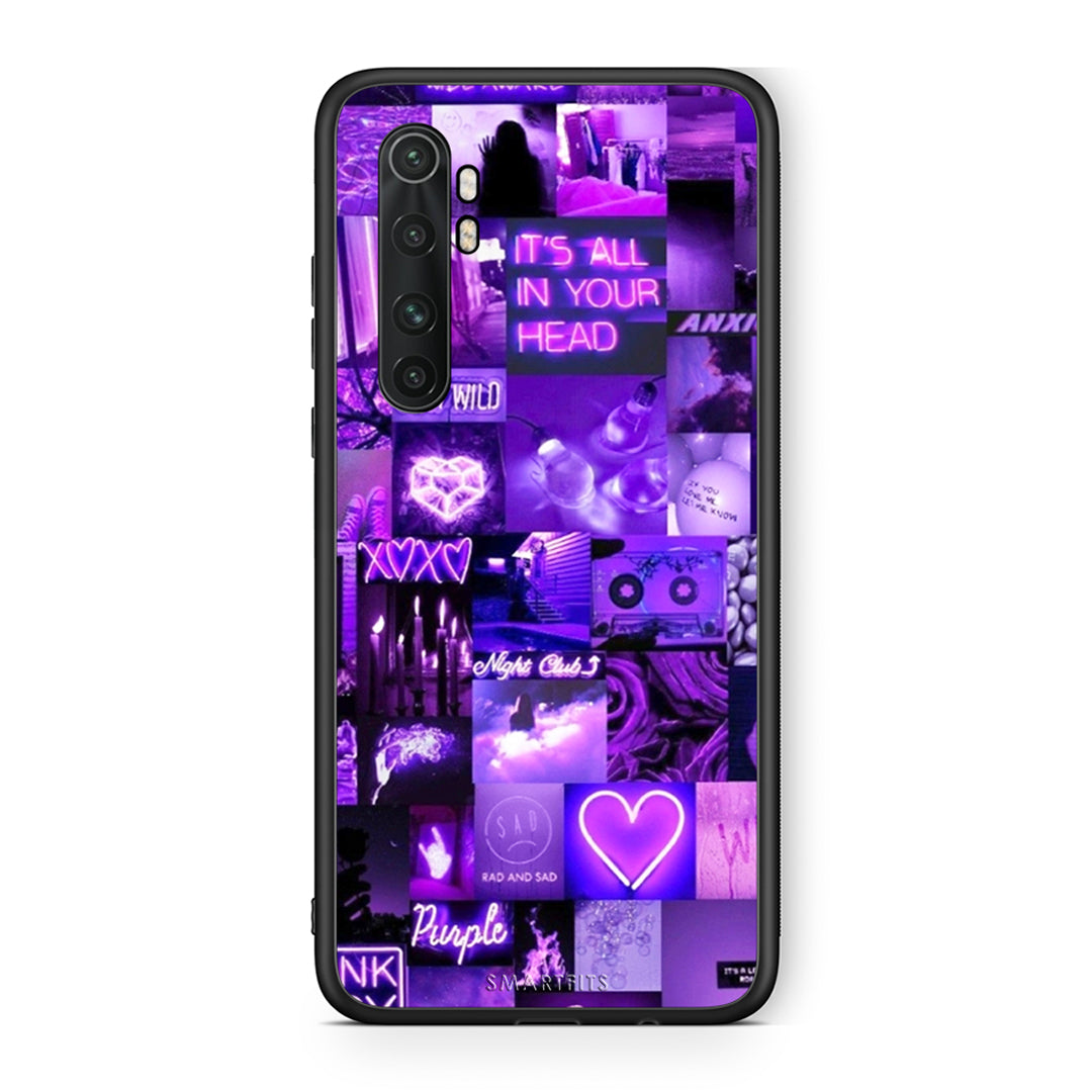 Xiaomi Mi Note 10 Lite Collage Stay Wild Θήκη Αγίου Βαλεντίνου από τη Smartfits με σχέδιο στο πίσω μέρος και μαύρο περίβλημα | Smartphone case with colorful back and black bezels by Smartfits