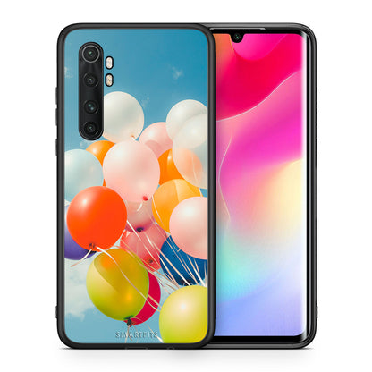 Θήκη Xiaomi Mi 10 Ultra Colorful Balloons από τη Smartfits με σχέδιο στο πίσω μέρος και μαύρο περίβλημα | Xiaomi Mi 10 Ultra Colorful Balloons case with colorful back and black bezels