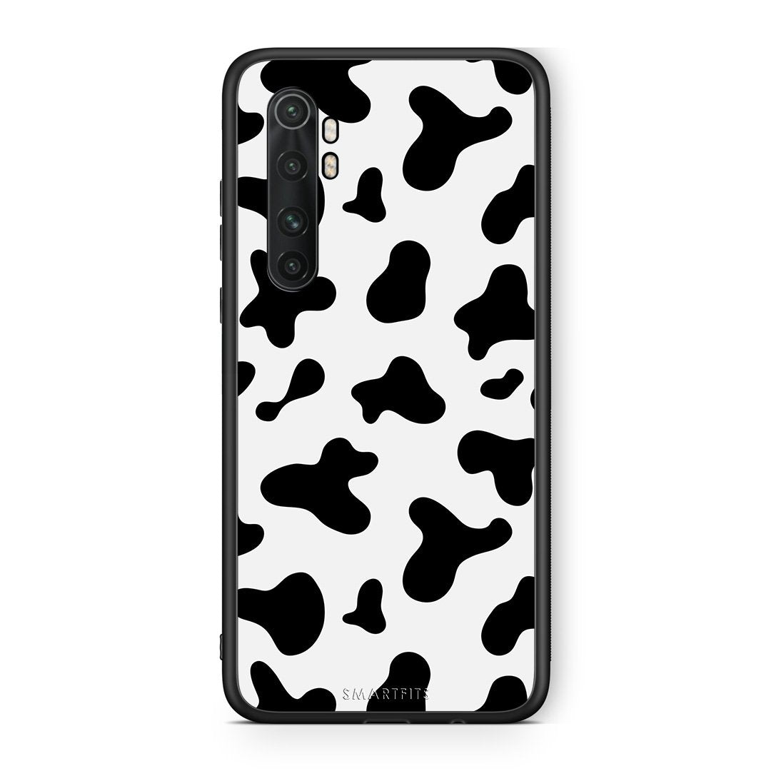Xiaomi Mi Note 10 Lite Cow Print θήκη από τη Smartfits με σχέδιο στο πίσω μέρος και μαύρο περίβλημα | Smartphone case with colorful back and black bezels by Smartfits