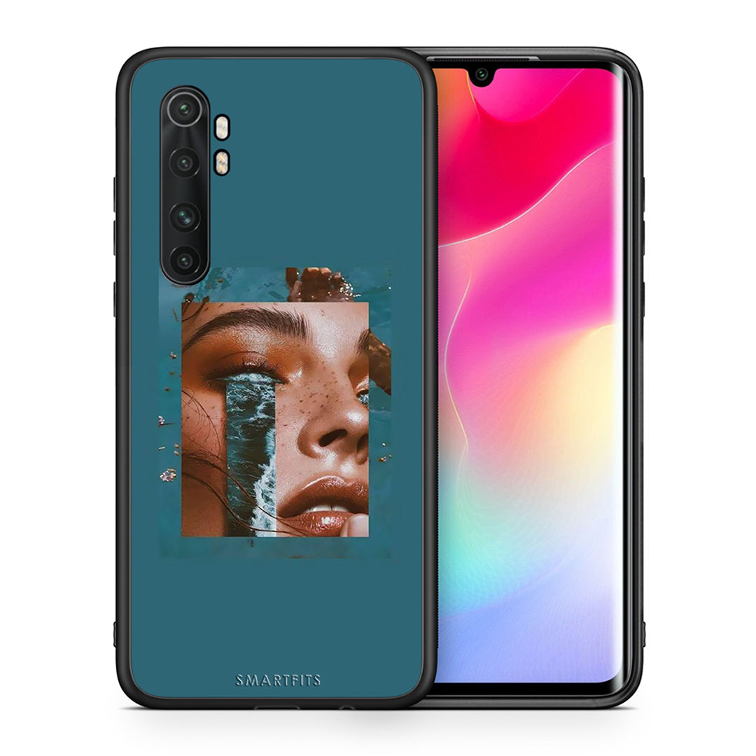 Θήκη Xiaomi Mi Note 10 Lite Cry An Ocean από τη Smartfits με σχέδιο στο πίσω μέρος και μαύρο περίβλημα | Xiaomi Mi Note 10 Lite Cry An Ocean case with colorful back and black bezels