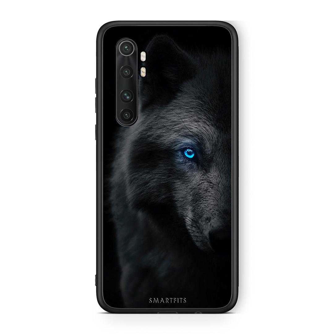 Xiaomi Mi Note 10 Lite Dark Wolf θήκη από τη Smartfits με σχέδιο στο πίσω μέρος και μαύρο περίβλημα | Smartphone case with colorful back and black bezels by Smartfits